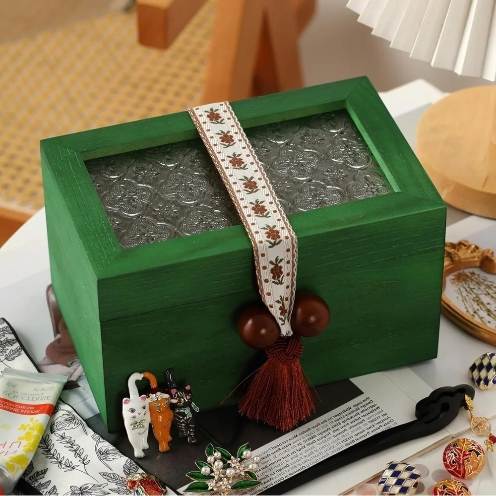 Keepsake Box Decorative Storage Box with Lid Cute Storage Bins with Lids Memory